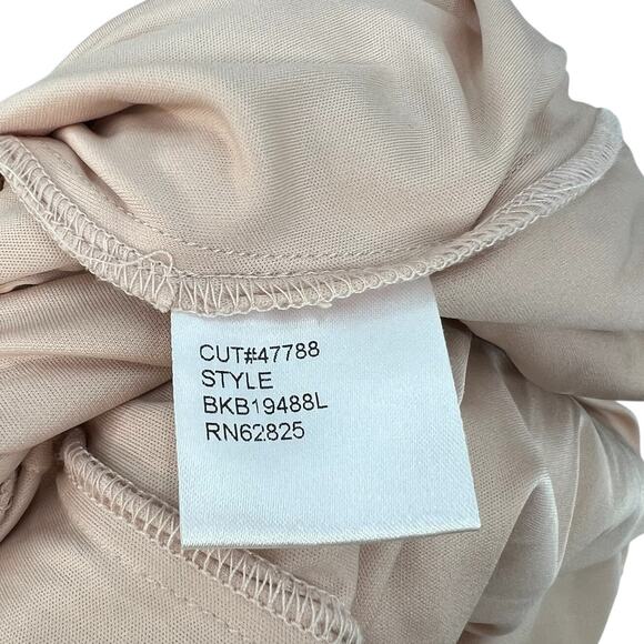 Tadashi Shoji Off-the-Shoulder Sequined Gown Champagne‎ Rose Gold Size XL - Picture 13 of 14